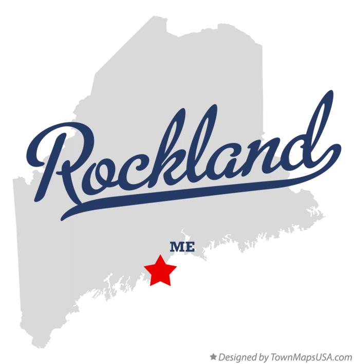 Map of Rockland Maine ME