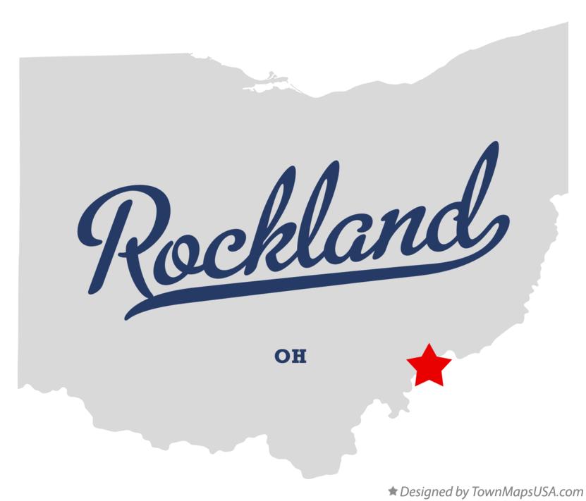 Map of Rockland Ohio OH