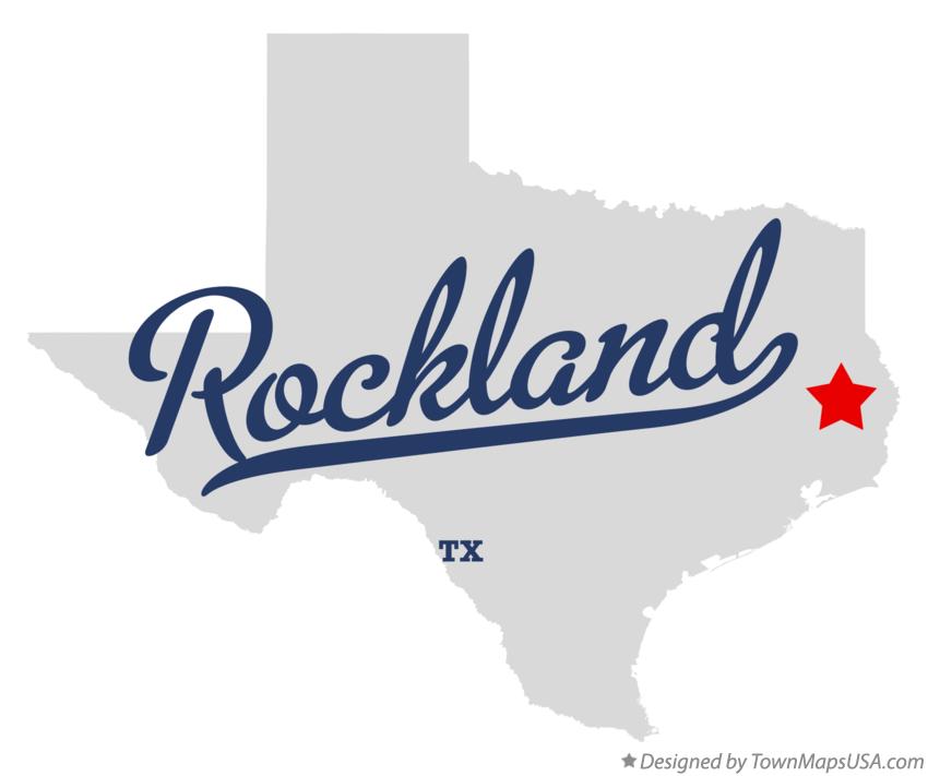 Map of Rockland Texas TX