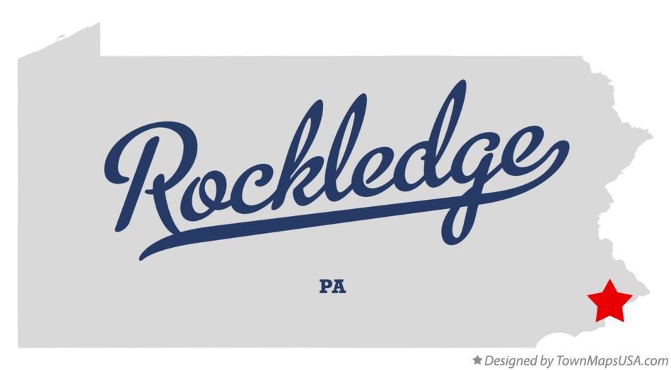 Map of Rockledge Pennsylvania PA