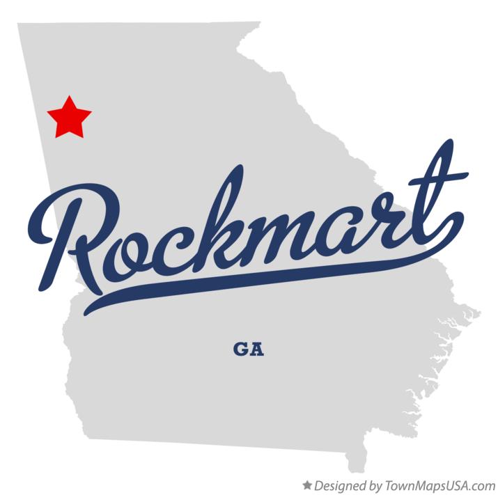 Map of Rockmart Georgia GA