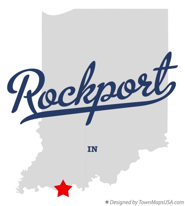 Map of Rockport Indiana IN