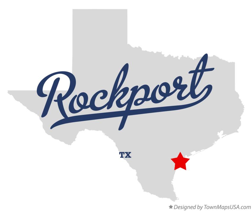 Map of Rockport Texas TX