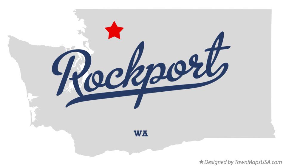 Map of Rockport Washington WA