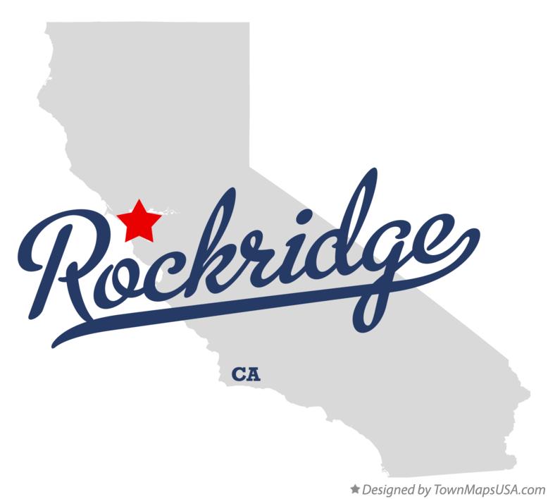Map of Rockridge California CA