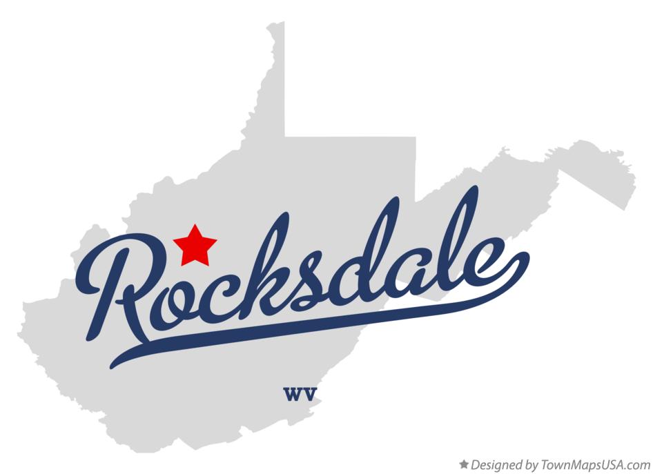 Map of Rocksdale West Virginia WV