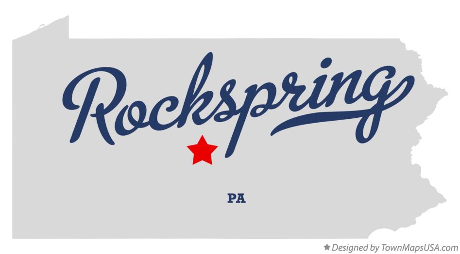 Map of Rockspring Pennsylvania PA