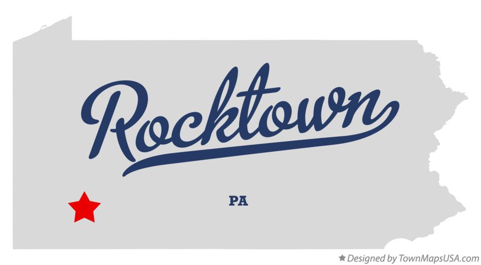 Map of Rocktown Pennsylvania PA