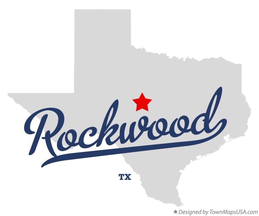 Map of Rockwood Texas TX