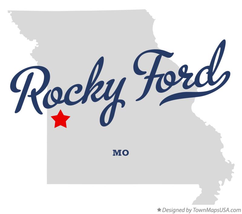 Map of Rocky Ford Missouri MO
