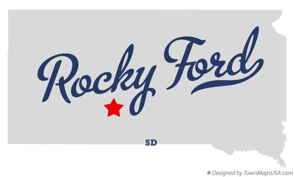 Map of Rocky Ford South Dakota SD