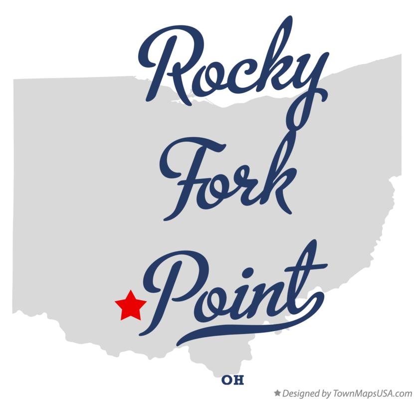 Map of Rocky Fork Point Ohio OH