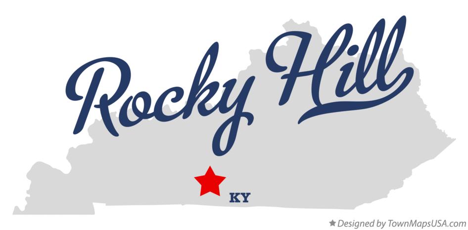 Map of Rocky Hill Kentucky KY