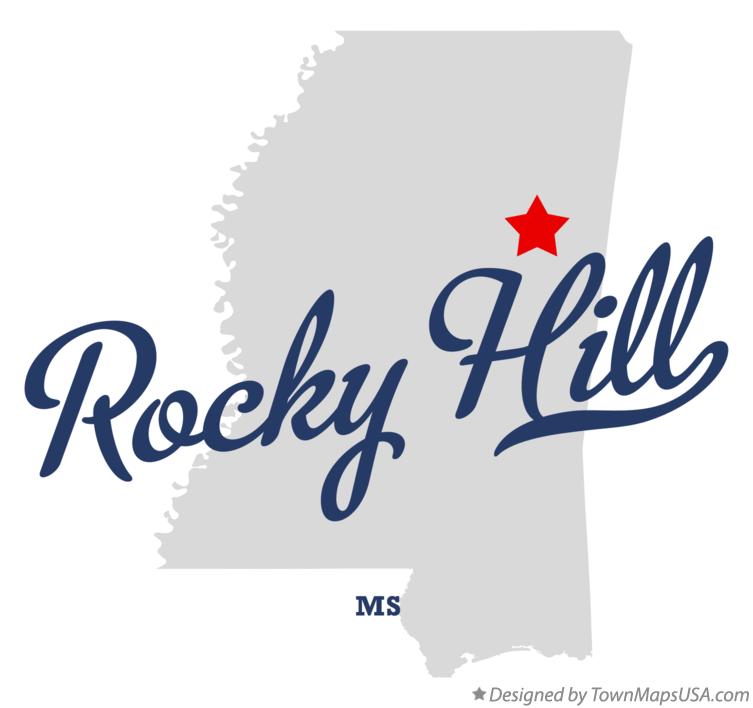 Map of Rocky Hill Mississippi MS