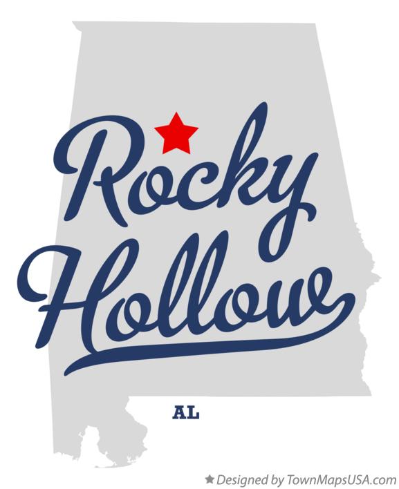 Map of Rocky Hollow Alabama AL