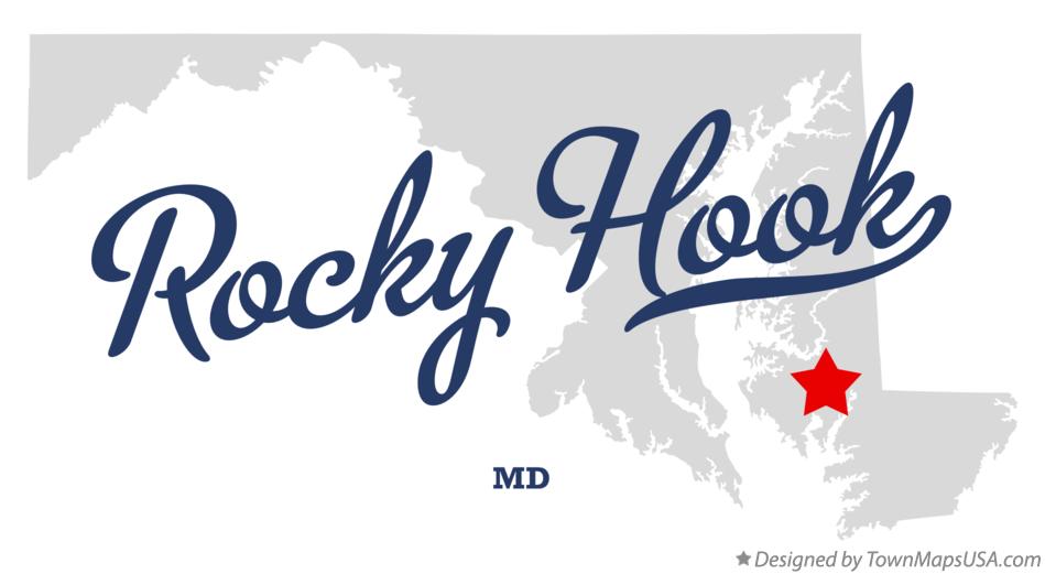 Map of Rocky Hook Maryland MD