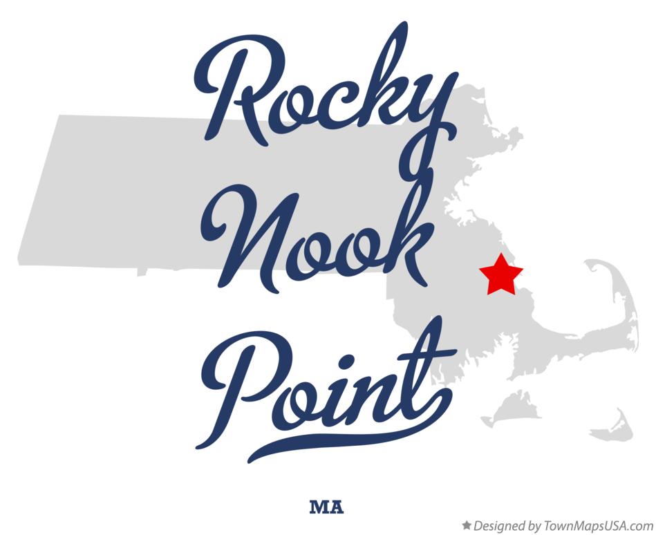Map of Rocky Nook Point Massachusetts MA