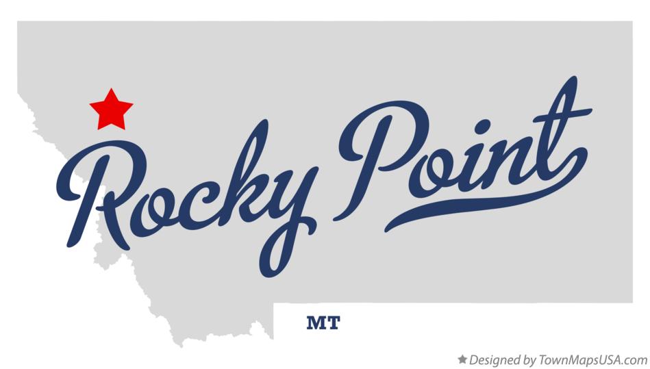 Map of Rocky Point Montana MT