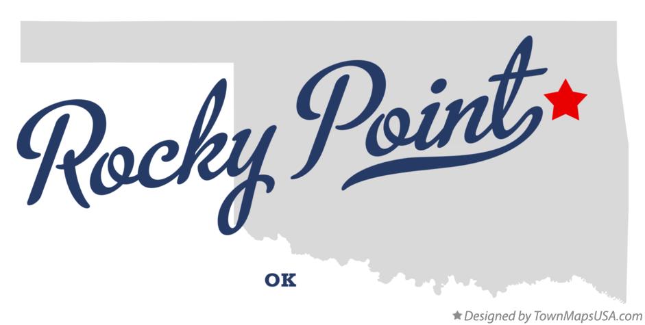 Map of Rocky Point Oklahoma OK