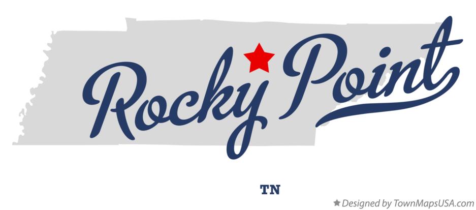 Map of Rocky Point Tennessee TN
