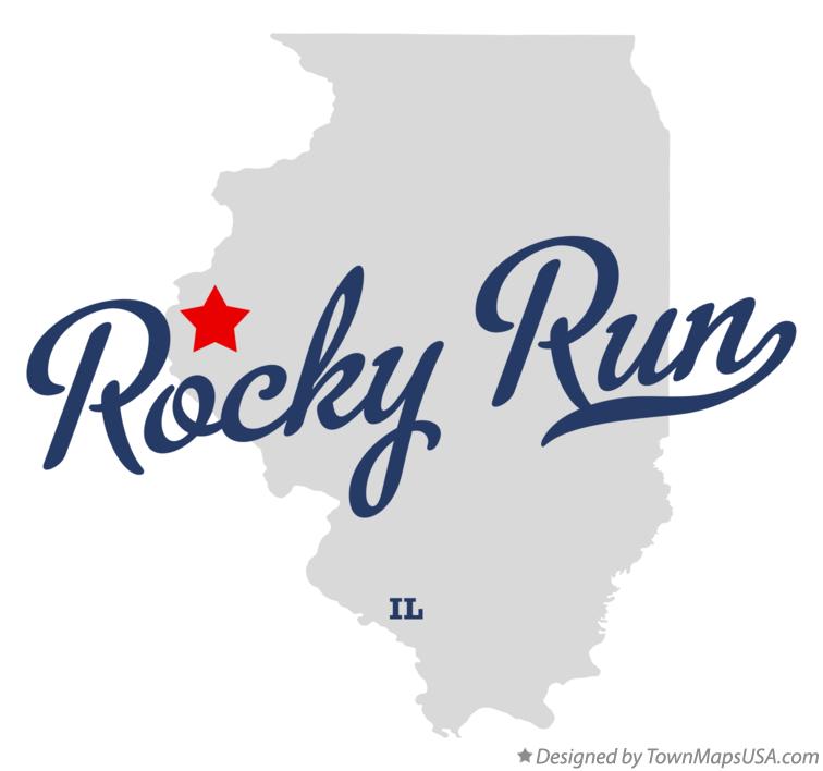Map of Rocky Run Illinois IL