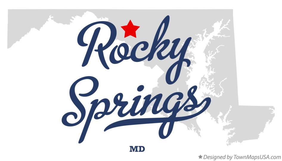 Map of Rocky Springs Maryland MD