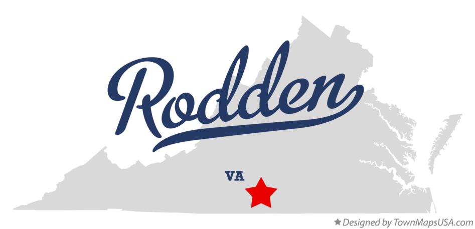 Map of Rodden Virginia VA