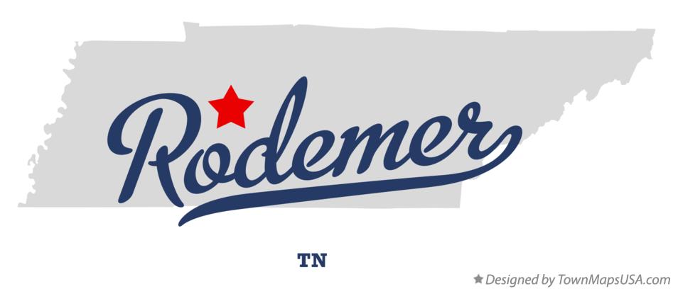 Map of Rodemer Tennessee TN