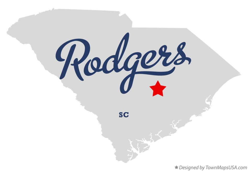 Map of Rodgers South Carolina SC