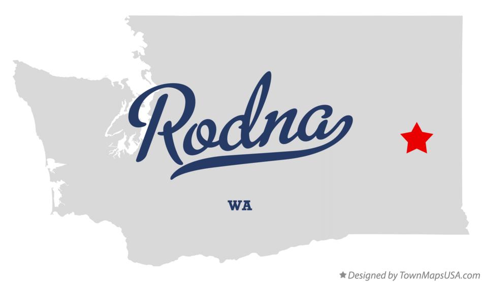 Map of Rodna Washington WA