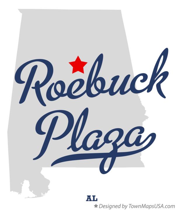 Map of Roebuck Plaza Alabama AL