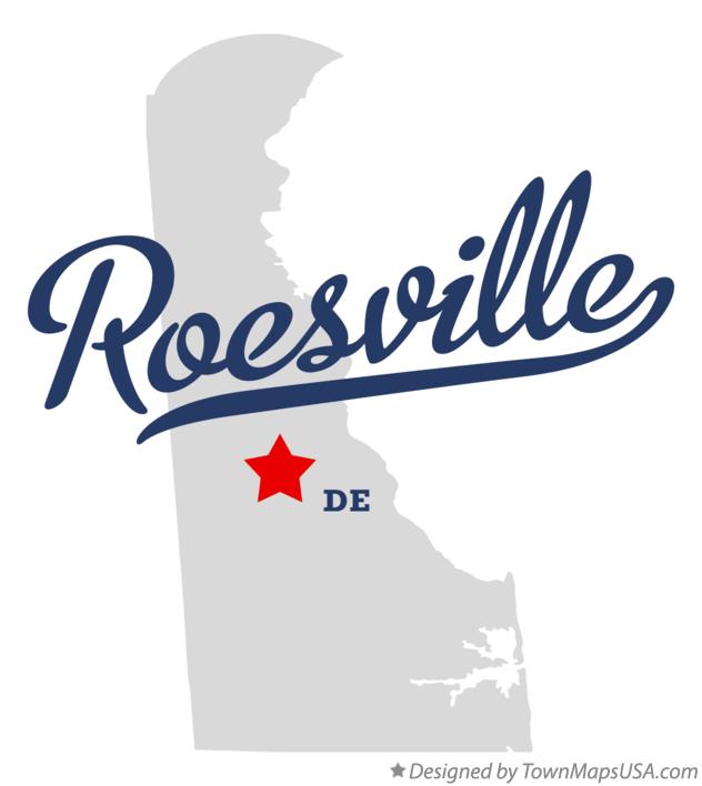 Map of Roesville Delaware DE