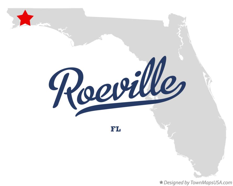 Map of Roeville Florida FL