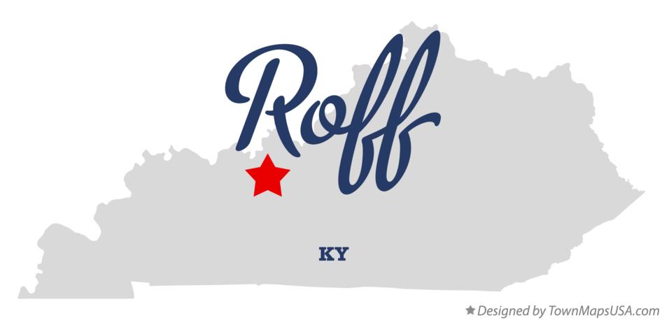 Map of Roff Kentucky KY