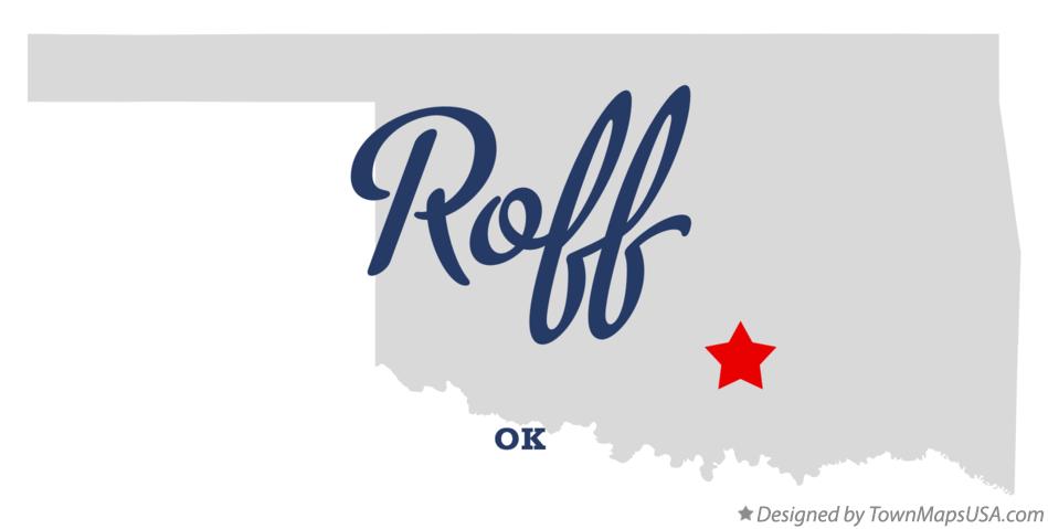 Map of Roff Oklahoma OK