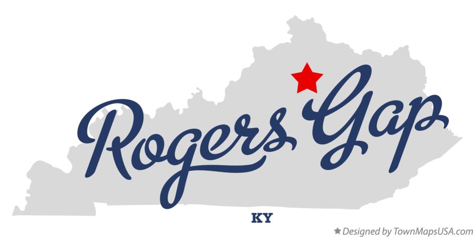 Map of Rogers Gap Kentucky KY