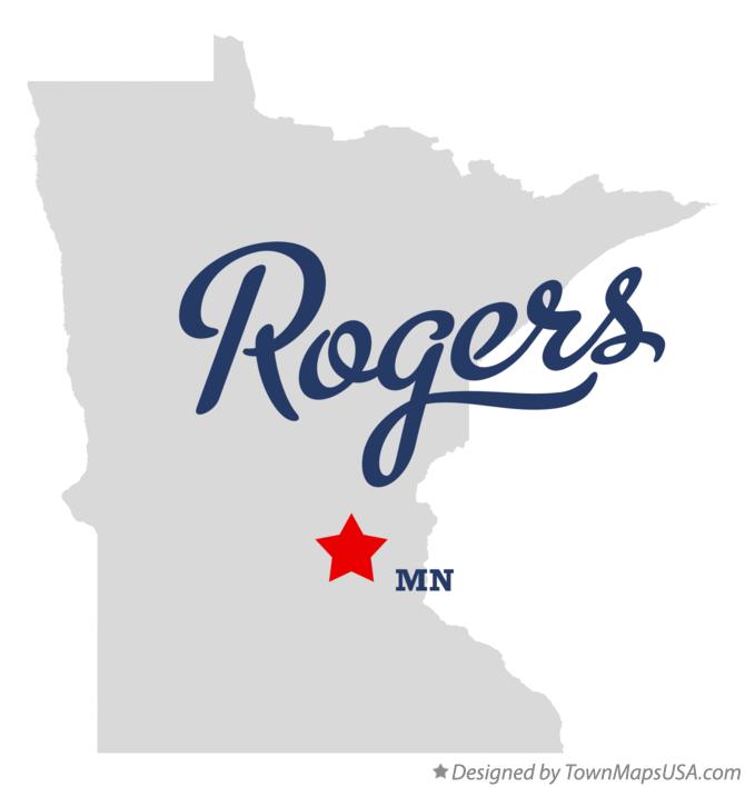Map of Rogers Minnesota MN