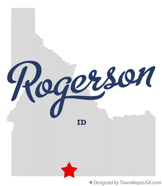 Map of Rogerson Idaho ID