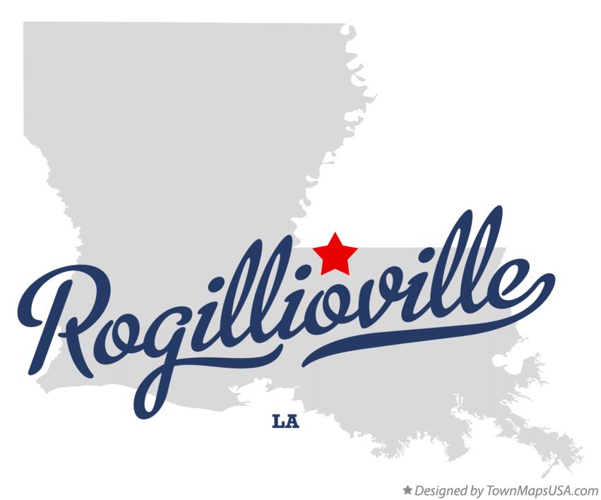 Map of Rogillioville Louisiana LA