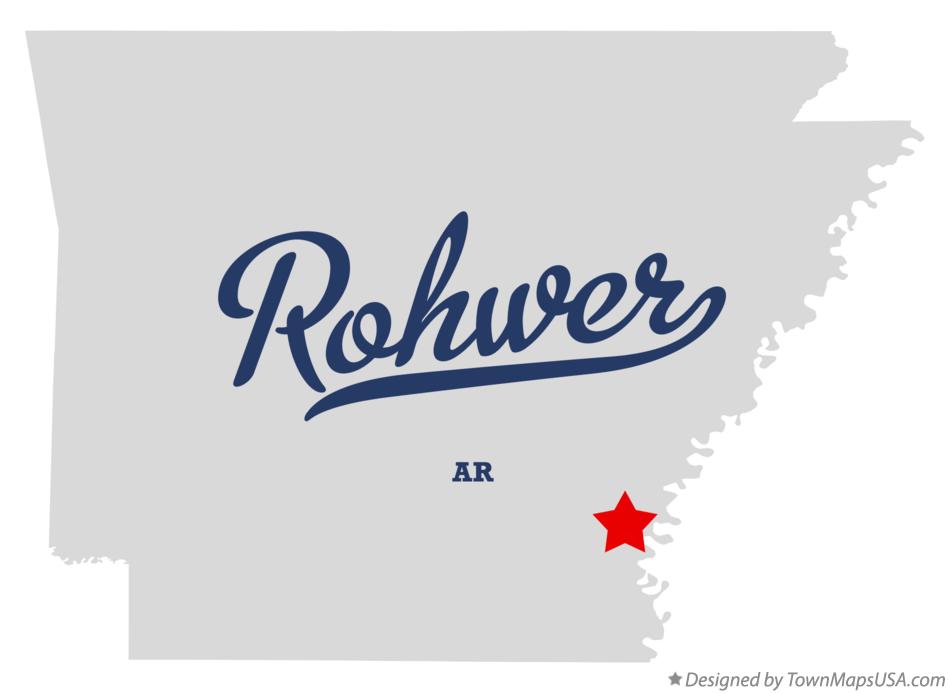Map of Rohwer Arkansas AR