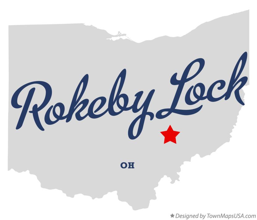 Map of Rokeby Lock Ohio OH