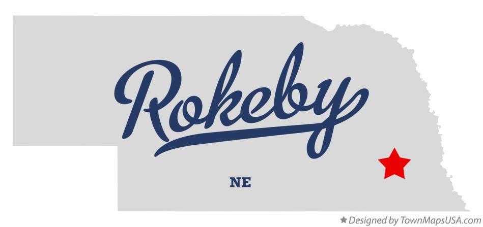 Map of Rokeby Nebraska NE