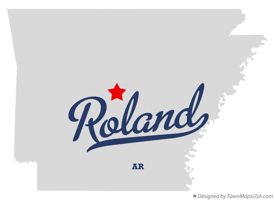 Map of Roland Arkansas AR