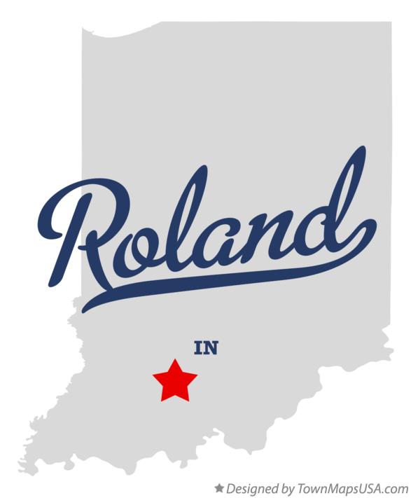 Map of Roland Indiana IN