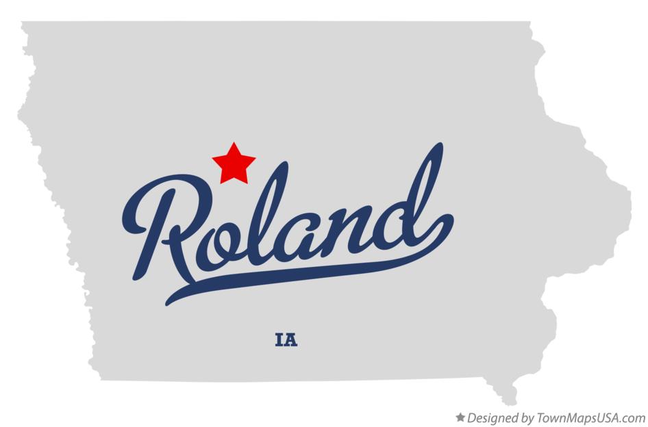 Map of Roland Iowa IA