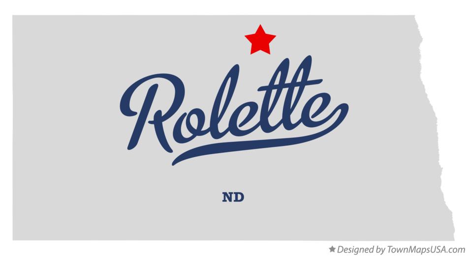Map of Rolette North Dakota ND