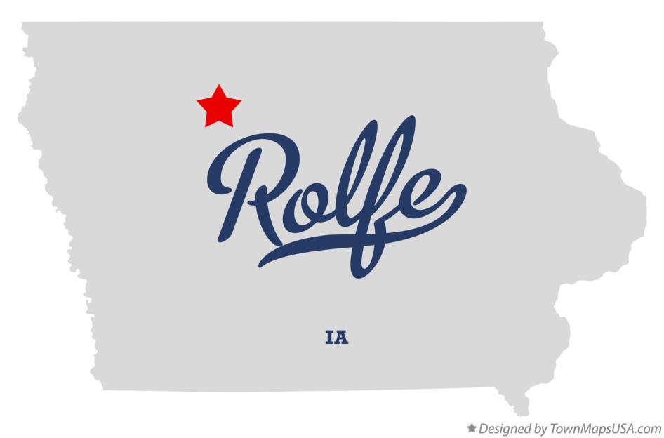 Map of Rolfe Iowa IA