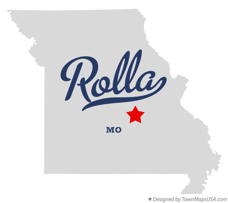 Map of Rolla Missouri MO