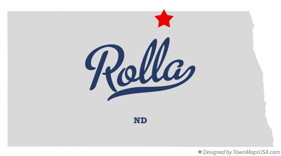 Map of Rolla North Dakota ND