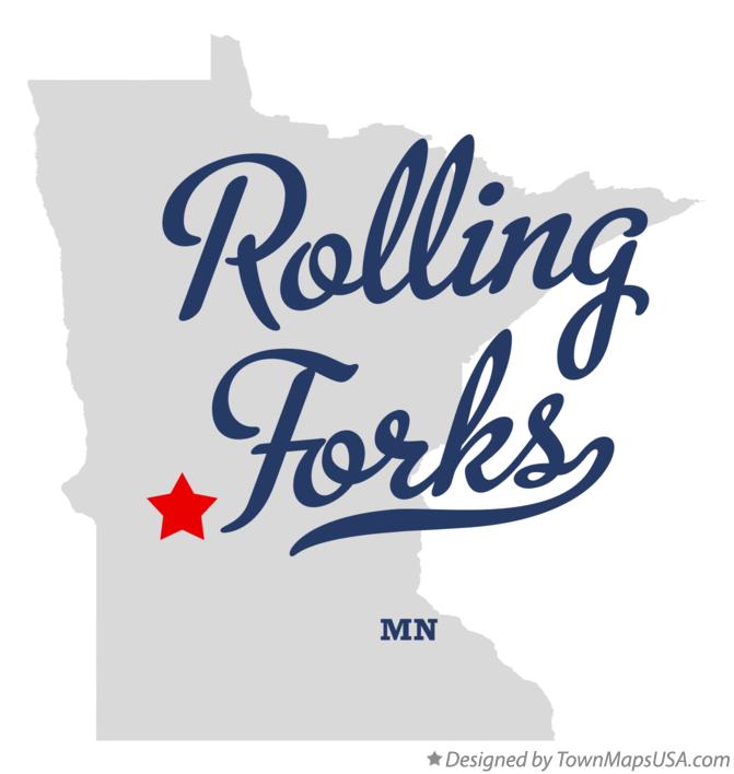 Map of Rolling Forks Minnesota MN